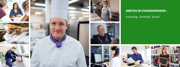 Arbeiten im Studierendenwerk - Vielseitig. Sinnhaft. Sozial.