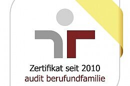 Das Zertifikatslogo audit berufundfamilie